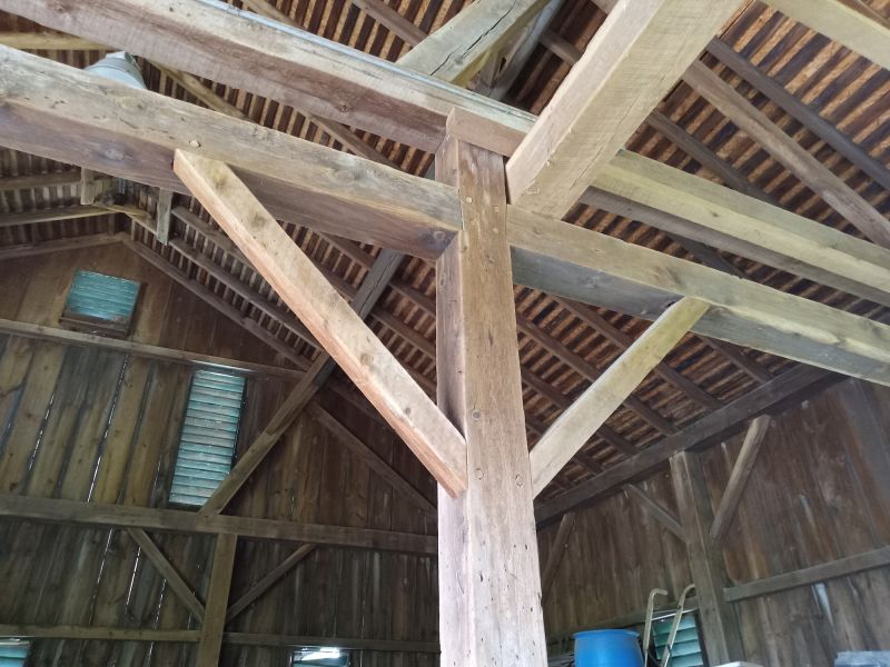 Barn Beam Repair in Spring