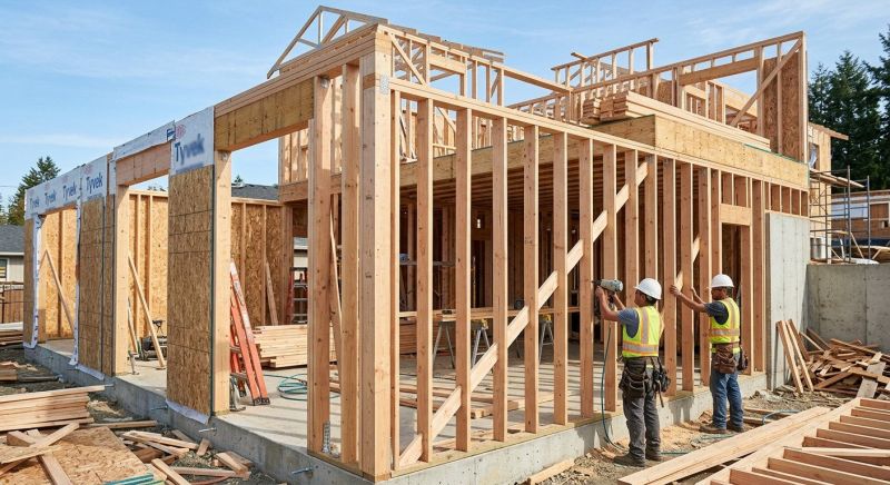 Basement Wall Framing in Kansas City, KS