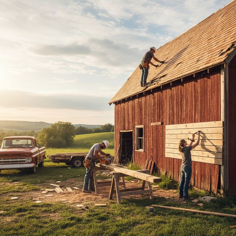 Barn Beam Repair